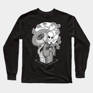 The alien Geisha - Black version Long Sleeve T-Shirt